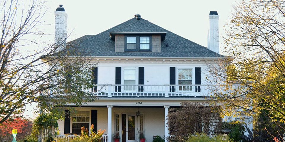 This historic Eau Claire home received a complete roof replacement while preserving its timeless architectural character. Modern roofing materials now provide dependable weather protection without changing the home's original appearance. photo
